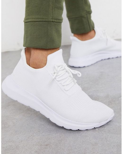 New Look knitted running sneaker in