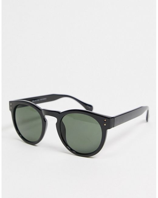 Selected Homme round sunglasses in