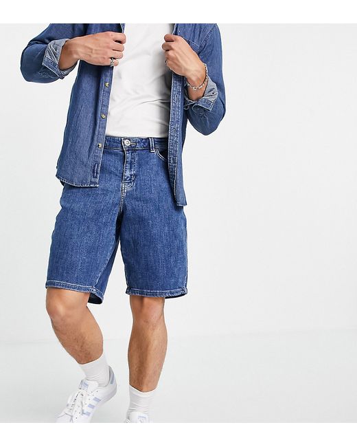 New Look loose fit denim shorts in
