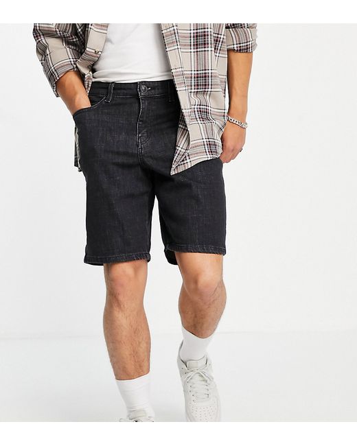New Look loose fit denim shorts in