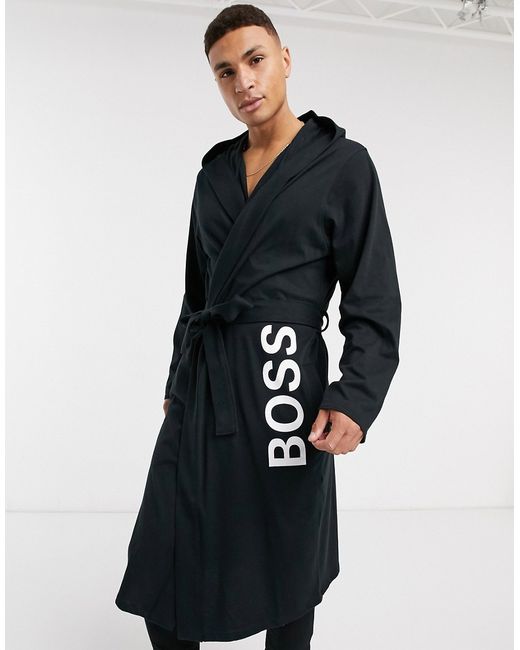 Boss Bodywear logo dressing gown in