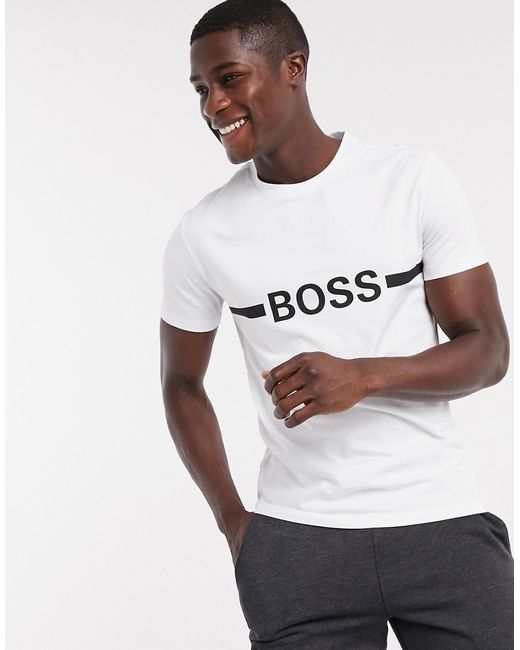 Boss Bodywear BOSS Beachwear logo t-shirt in