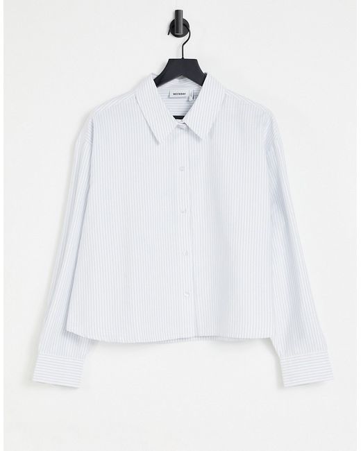 Weekday Beam shirt in blue and white stripe-
