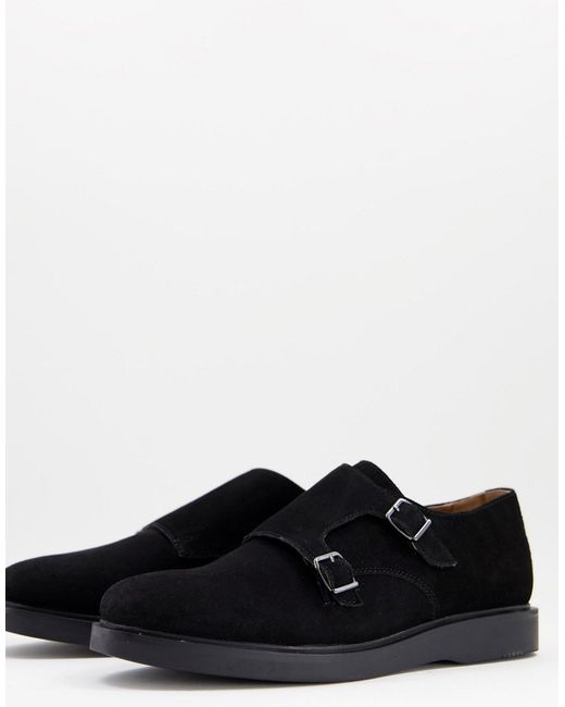 H By Hudson calverson monk shoes in leather