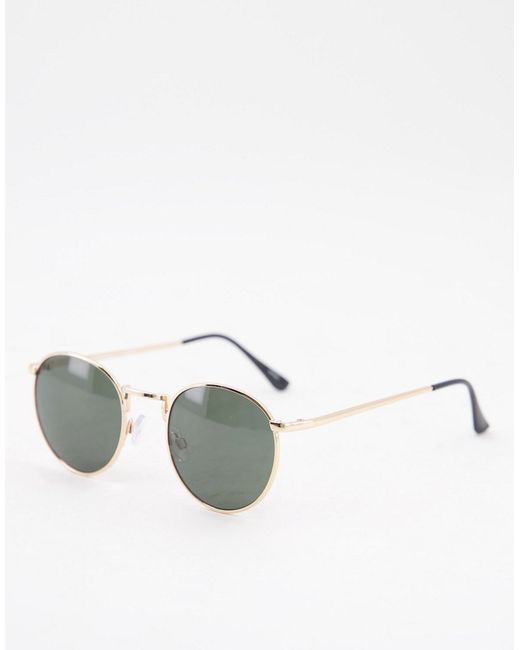 Selected Homme round sunglasses in