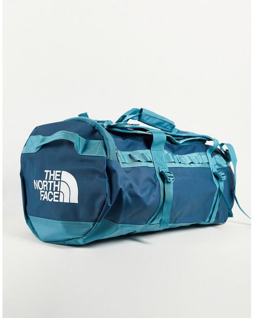 The North Face Base Camp medium 71L duffel bag in blue-