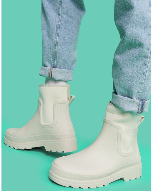 Asos Design ankle length wellington boots in