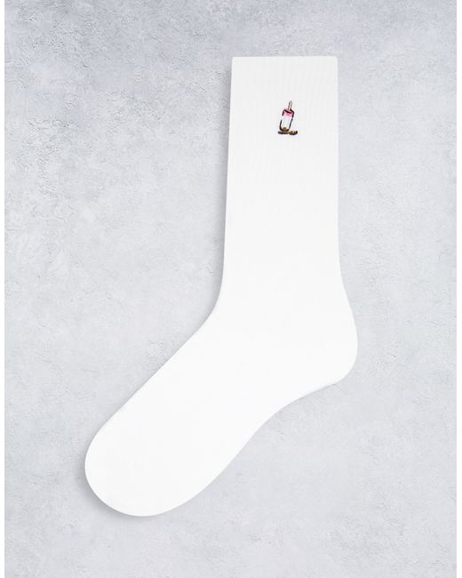 Topman tube sock with ice cream embroidery-
