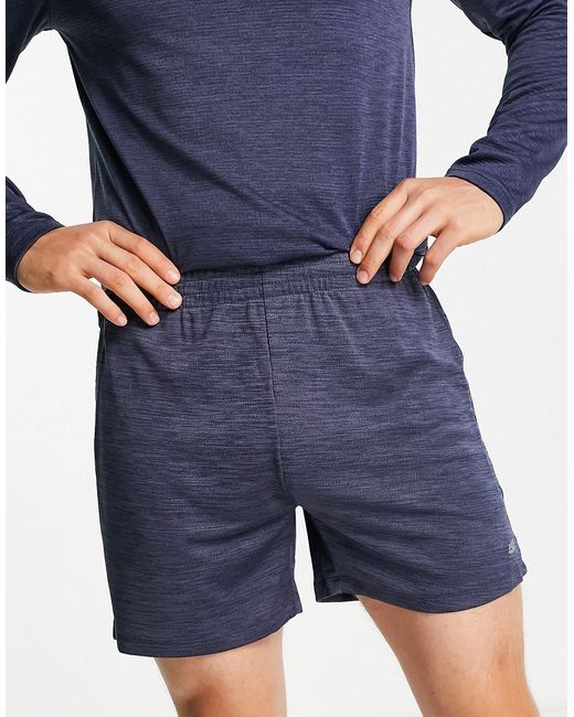 Asos 4505 icon training jersey shorts in heather-