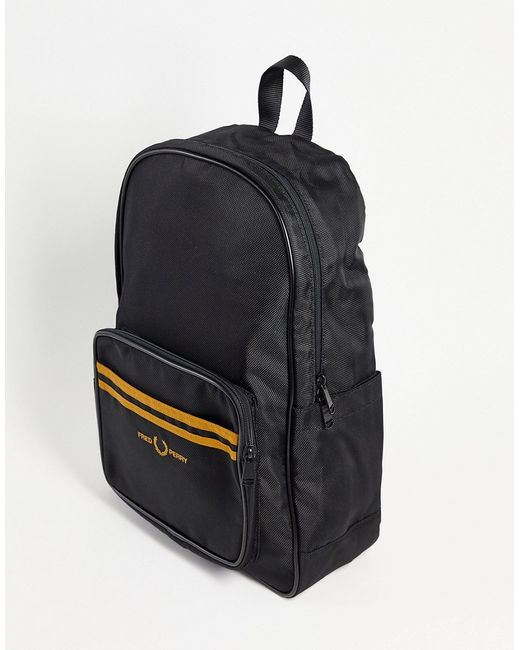 Fred Perry twin tipped backpack in gold