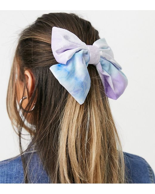 Daisy Street hair bow in velvet-