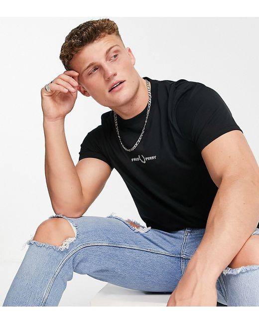 Fred Perry embroidered logo t-shirt in Exclusive at ASOS