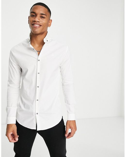 River Island long sleeve muscle shirt in