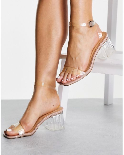Truffle Collection clear heeled sandals-