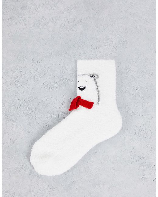 Loungeable polar bear cozy socks in christmas gift box-