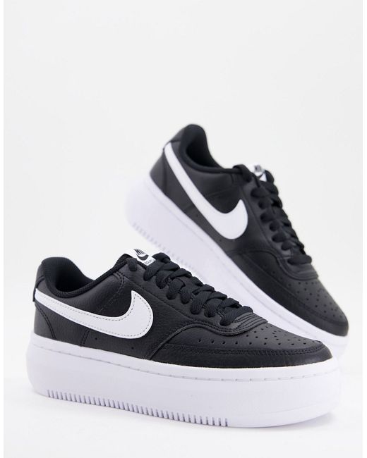 Nike Court Vision Alta platform leather sneakers in
