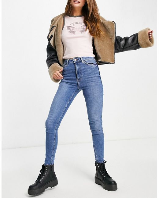 New Look lift shape skinny jeans in mid