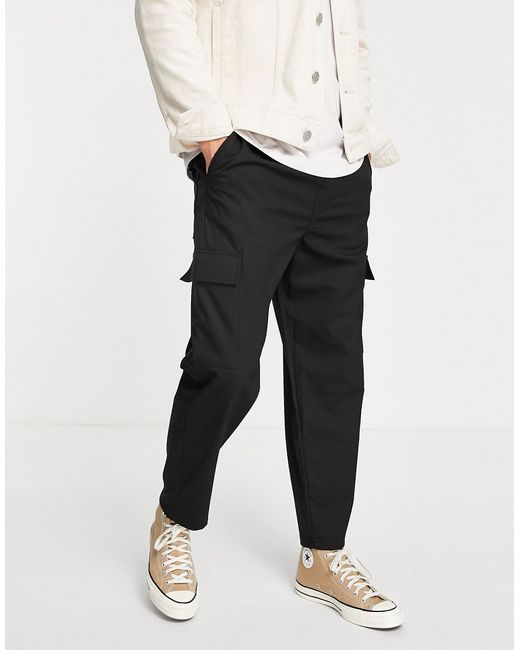 Pull & Bear loose fit cargo pants in