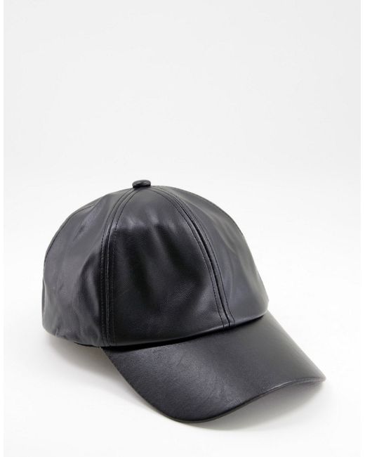 Svnx PU leather cap in