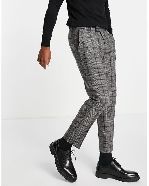 River Island skinny suit pants in check