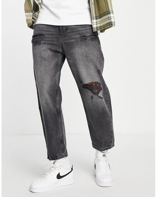 Pull & Bear loose fit jeans in