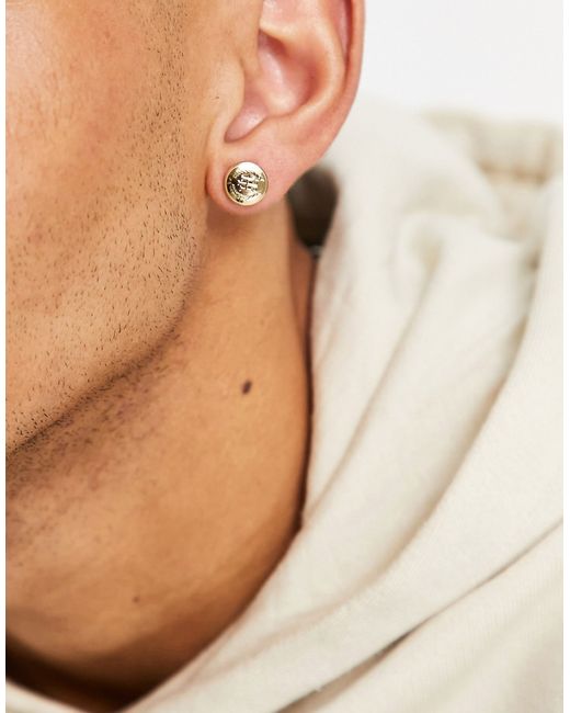 Tommy Hilfiger plated logo stud earrings