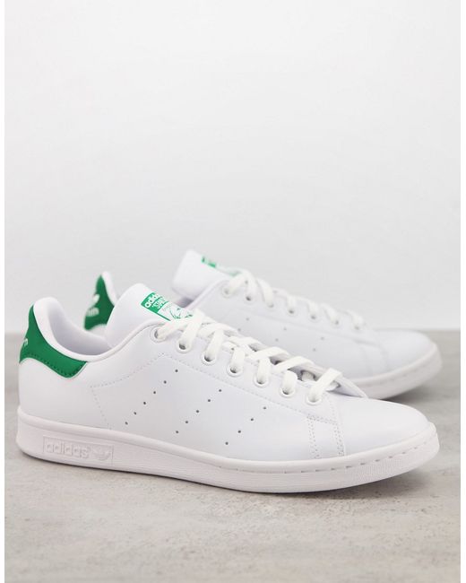 Adidas Originals Stan Smith leather sneakers in with green tab