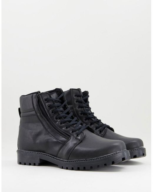 Bolongaro Trevor lace up boot with zip in
