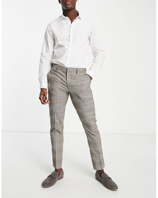 Selected Homme suit pants in slim fit check