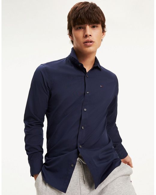 Tommy Jeans slim fit stretch shirt in