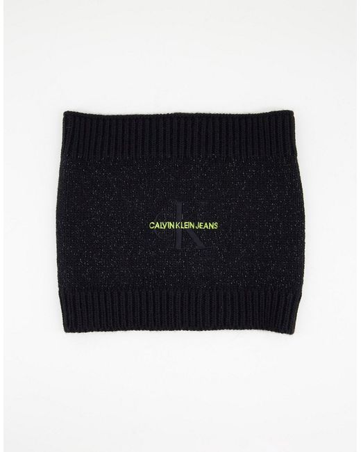Calvin Klein Jeans knitted reflective snood in
