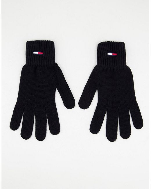 Tommy Jeans basic rib gloves in
