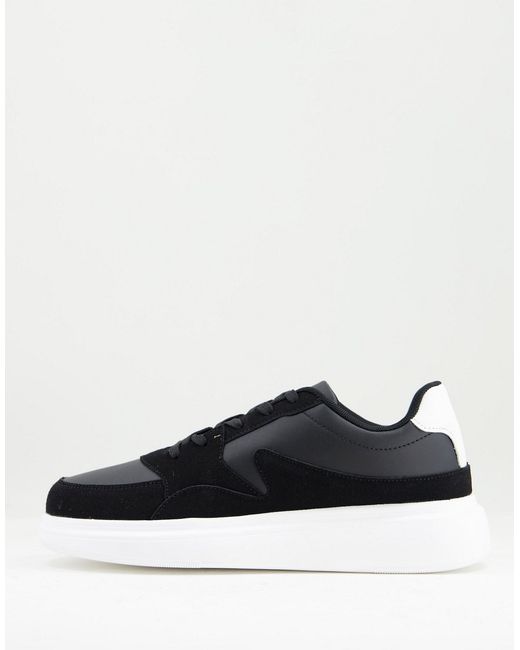Brave Soul flatform lace up sneakers in