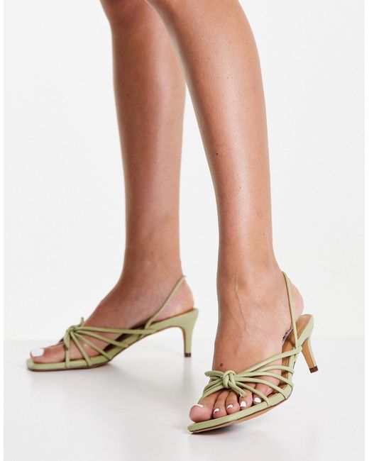 Na-Kd knot detail slingback sandals in dusty