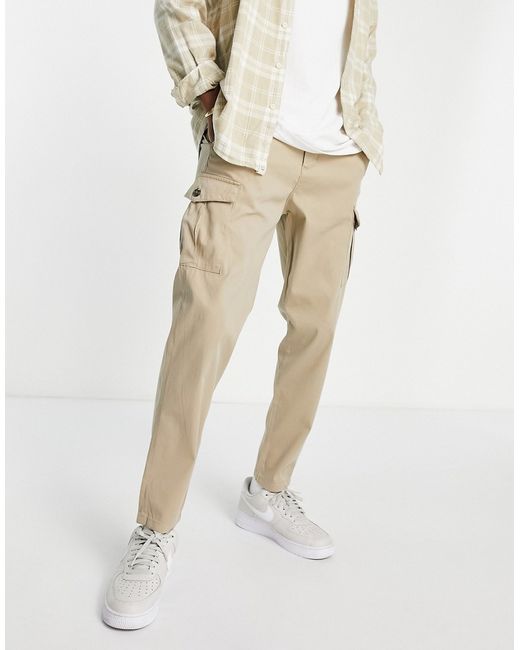 Selected Homme slim tapered cargo pants in