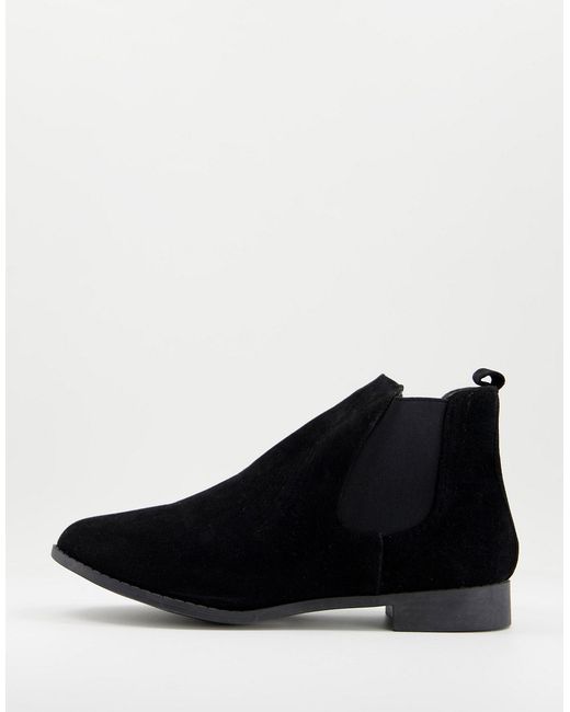 Brave Soul faux suede chelsea boots in
