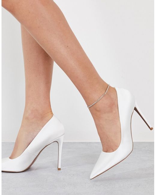 Asos Design Penza pointed high heeled pumps in