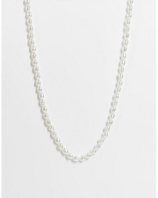Madein. Madein. chunky faux pearl and hardware necklace-