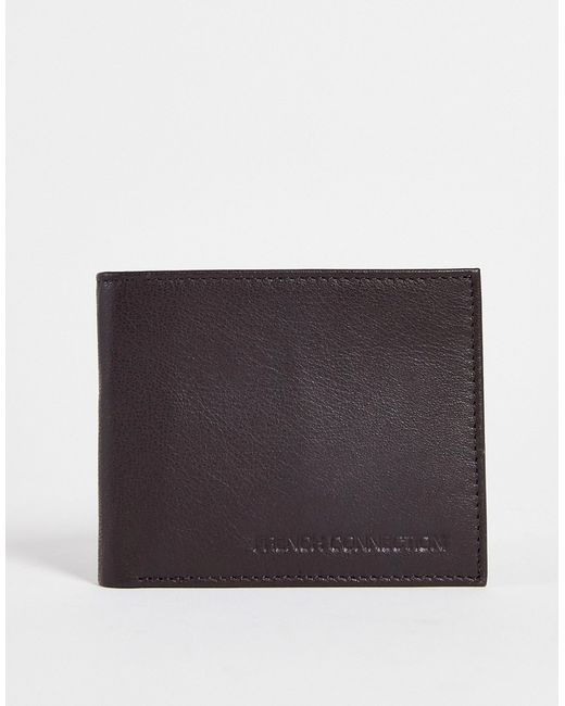 French Connection embossed logo bifold wallet in