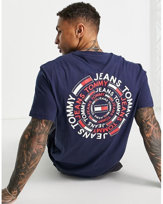 Tommy Jeans circular back print t-shirt classic fit in