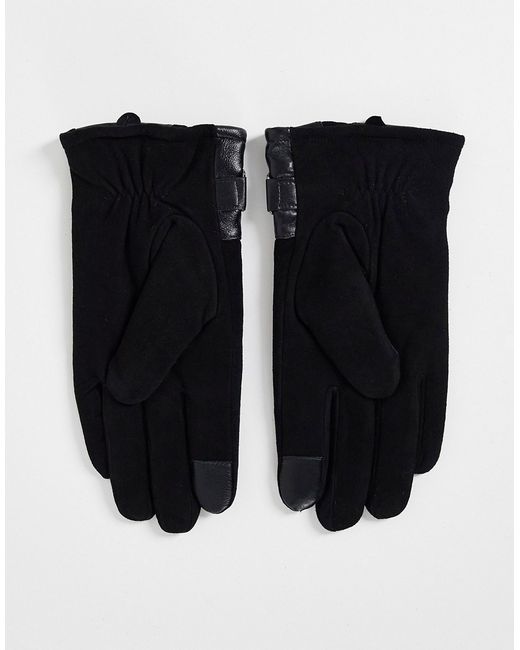 Barneys Originals Plus Barneys Originals split leather touchscreen gloves in