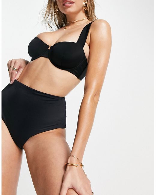 Asos Design recycled mix and match high waist bikini bottom in