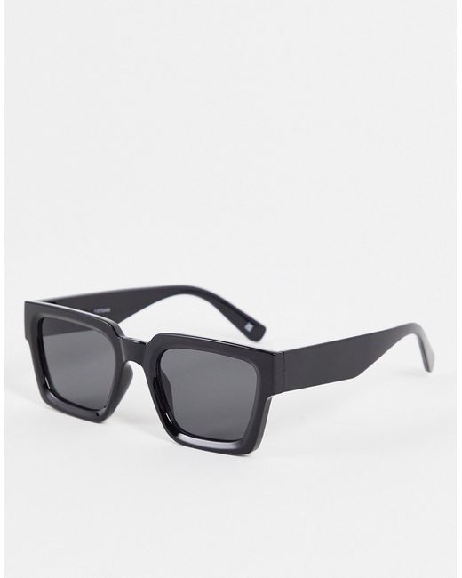 Asos Design bevel square sunglasses in