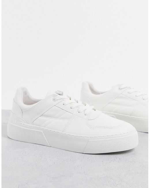 Asos Design sneakers in with chunky sole