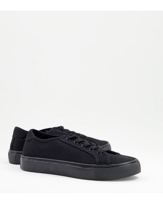 Asos Design Wide Fit Dizzy lace up sneakers in drench