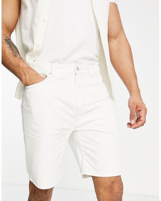 Pull & Bear relaxed fit denim shorts in