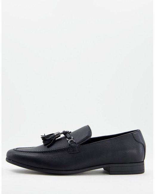 Asos Design loafers in faux leather with tassel detail