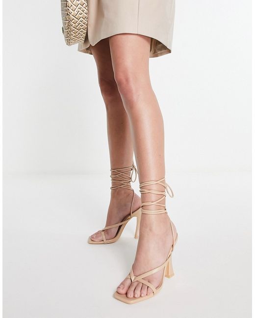 Glamorous strappy heeled sandals in