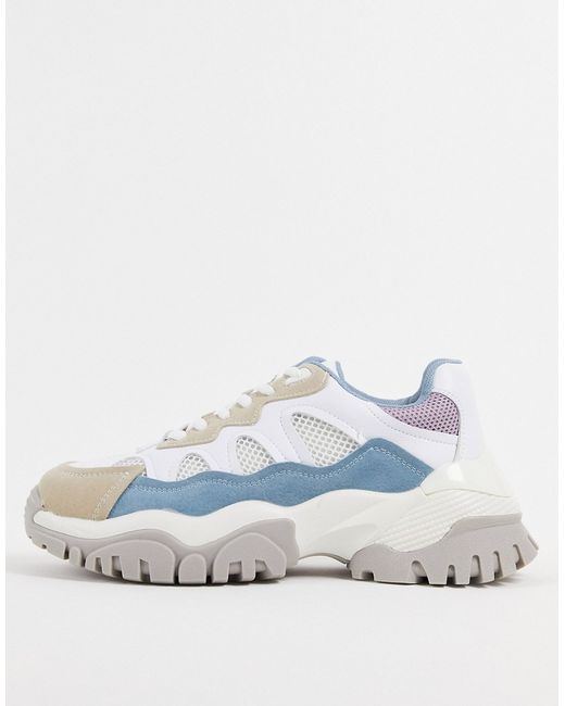 Na-Kd chunky pastel mix sneakers in light