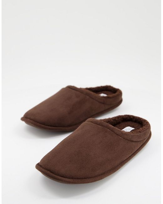 Truffle Collection fluffy mule slipper in